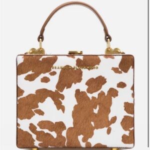 Brandon Blackwood Tan and White Mini Bag